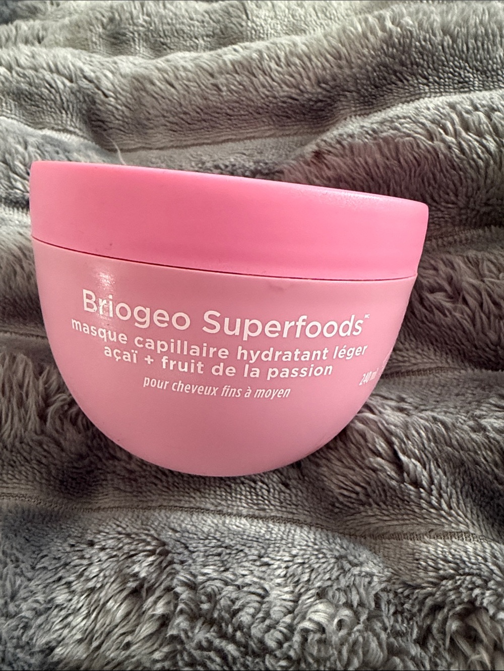 Briogeo Superfoods Hydrating Hair Mask - Bubblegum Pink Jar